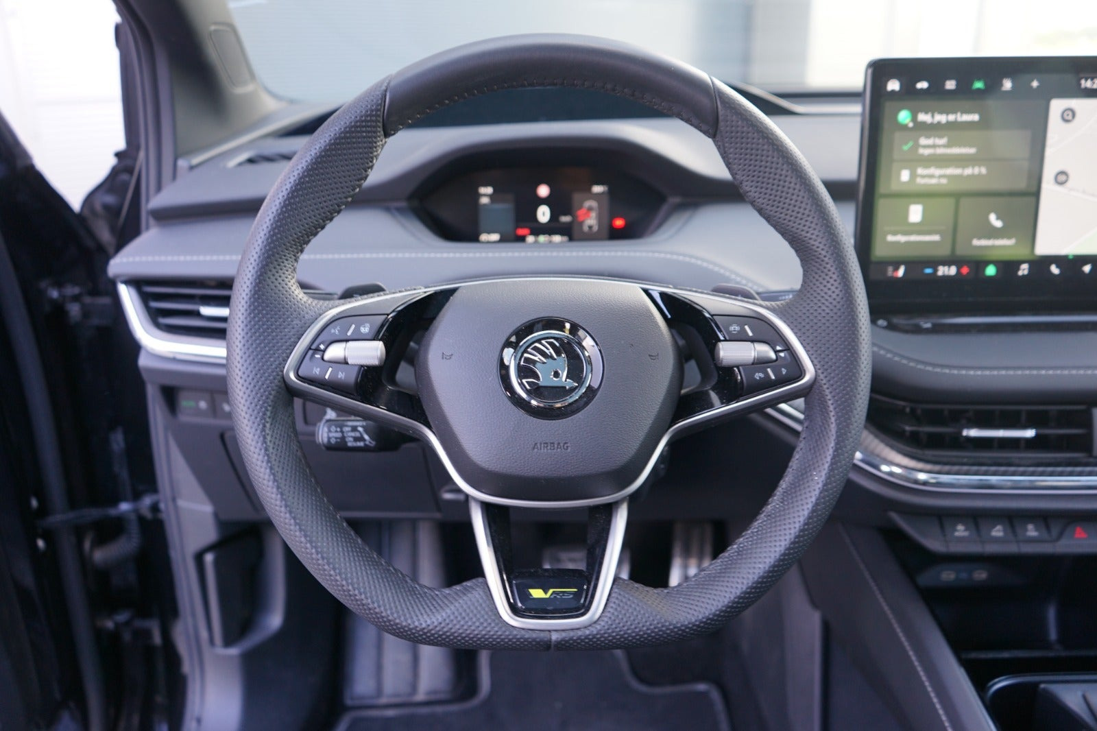 Sort Skoda Enyaq fra 2025