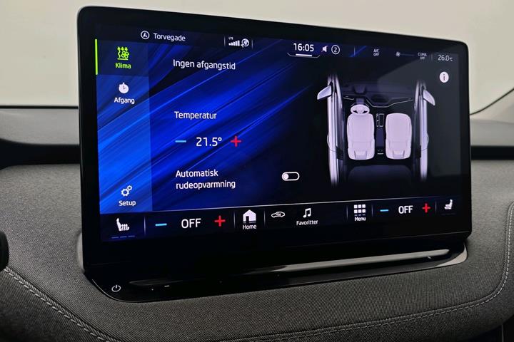 Sort Skoda Enyaq fra 2023