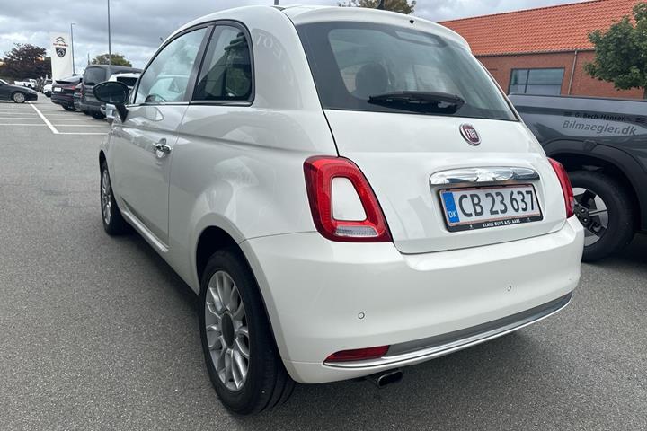Hvid Fiat 500 fra 2018