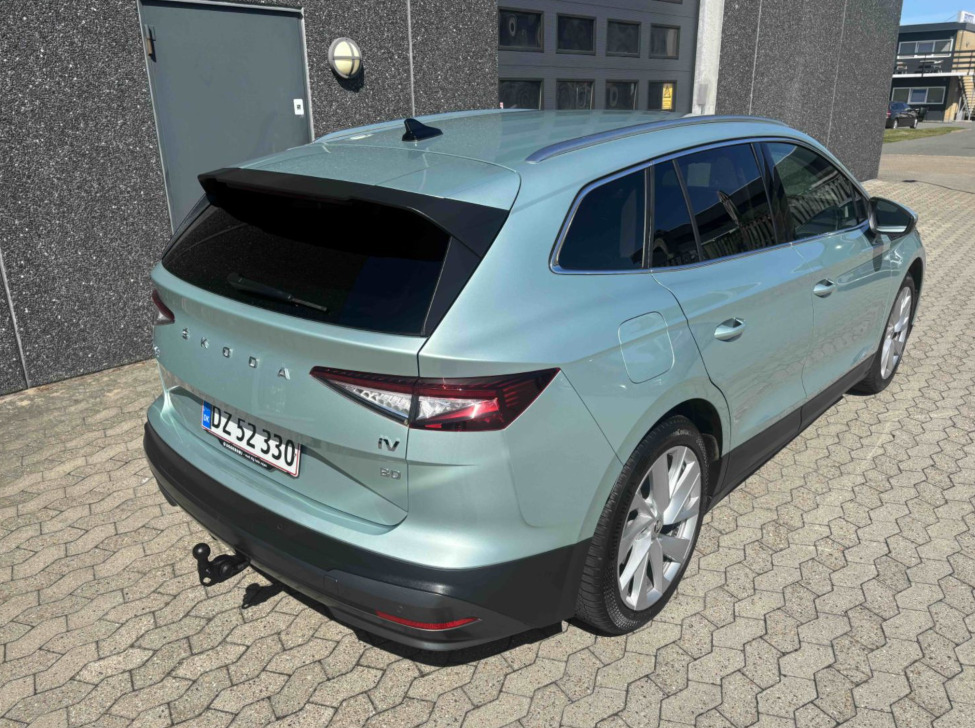 Grøn Skoda Enyaq fra 2021