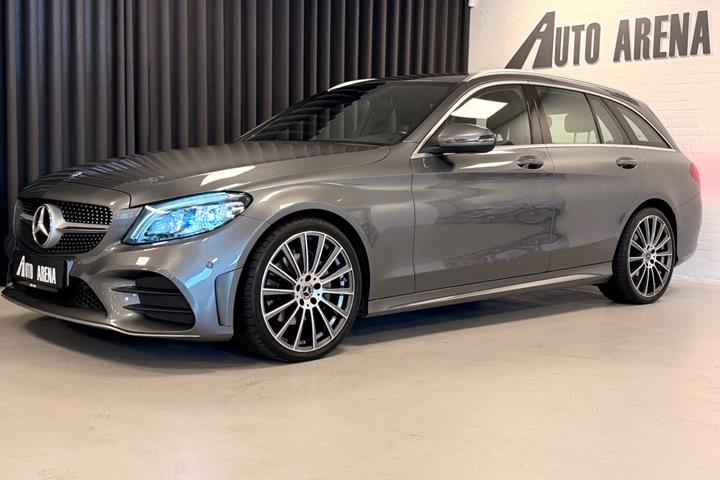 Grå Mercedes C220 d fra 2019