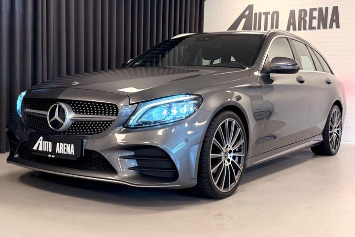 Grå Mercedes C220 d fra 2019