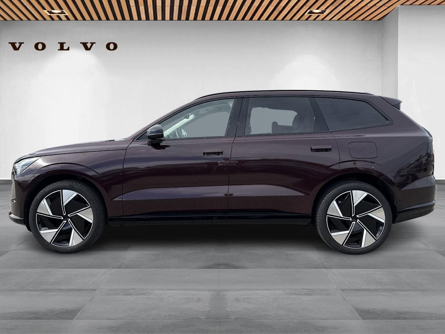 Rød Volvo EX90 fra 2025