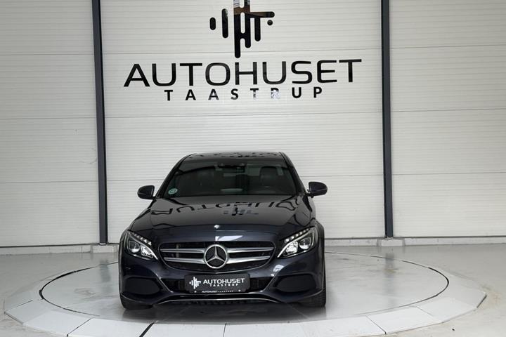 Grå Mercedes C200 d fra 2015
