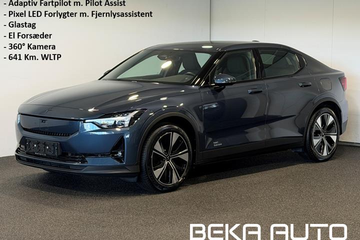 Blå Polestar 2 fra 2024