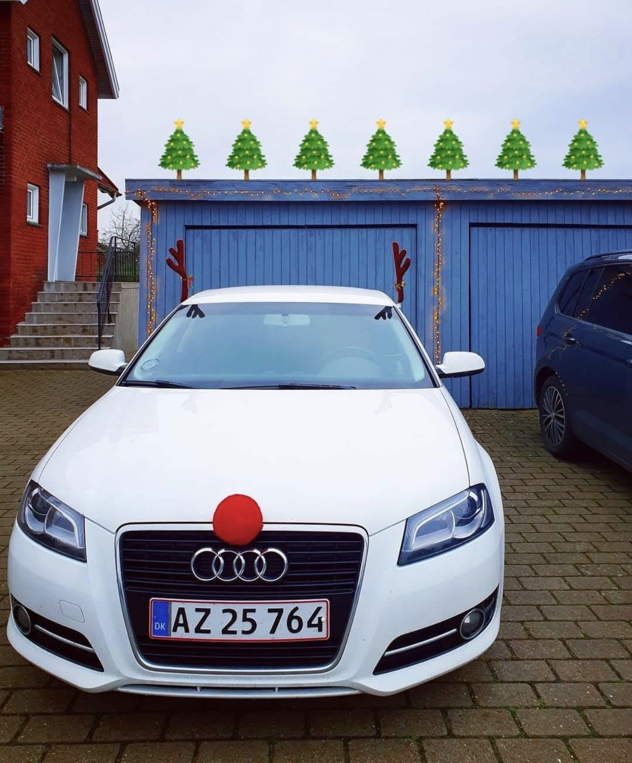 Hvid Audi A3 Sportback fra 2013