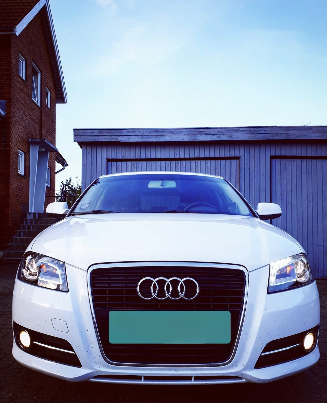 Hvid Audi A3 Sportback fra 2013