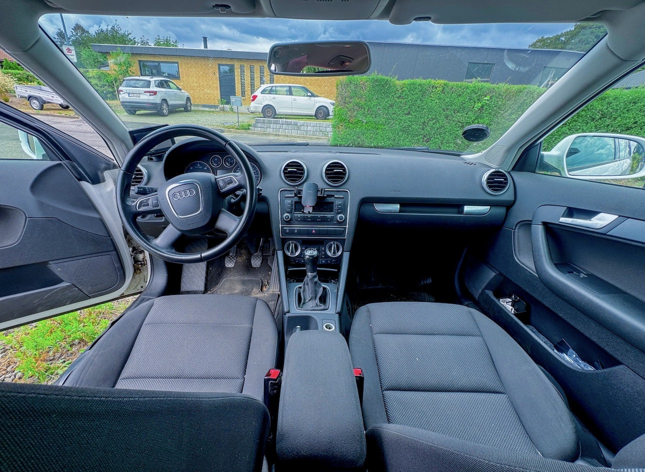 Hvid Audi A3 Sportback fra 2013