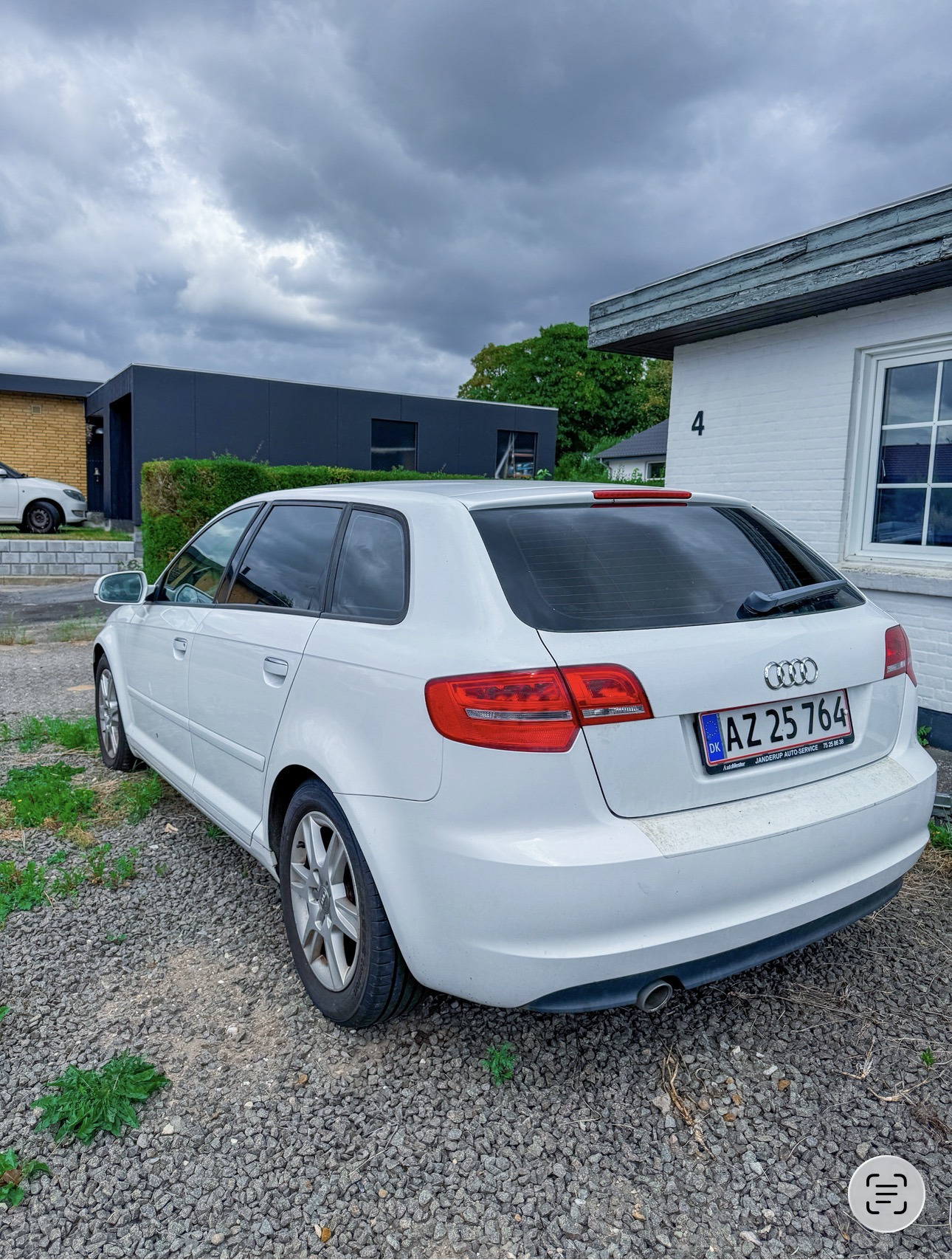 Hvid Audi A3 Sportback fra 2013