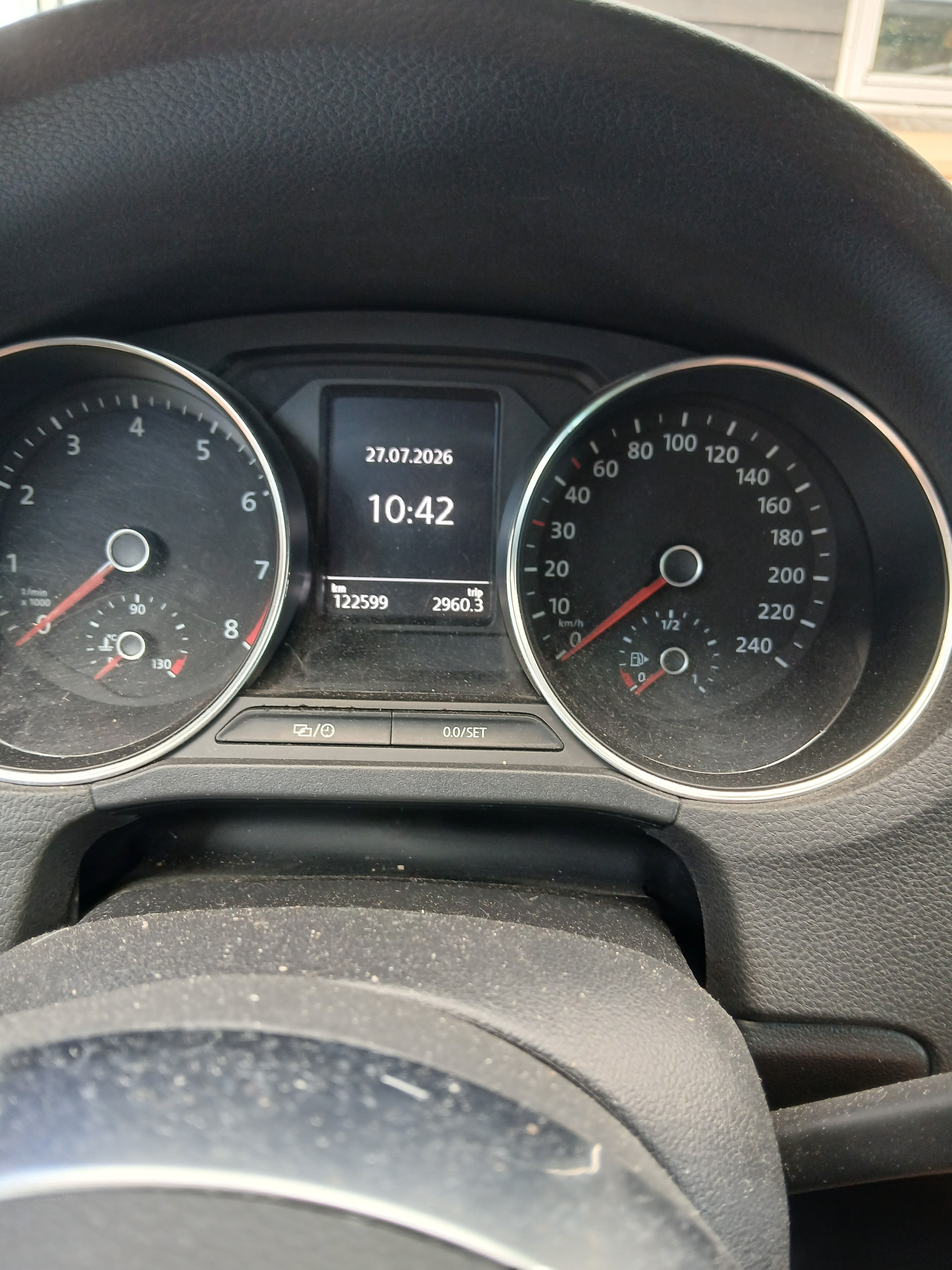 Hvid VW Polo fra 2016
