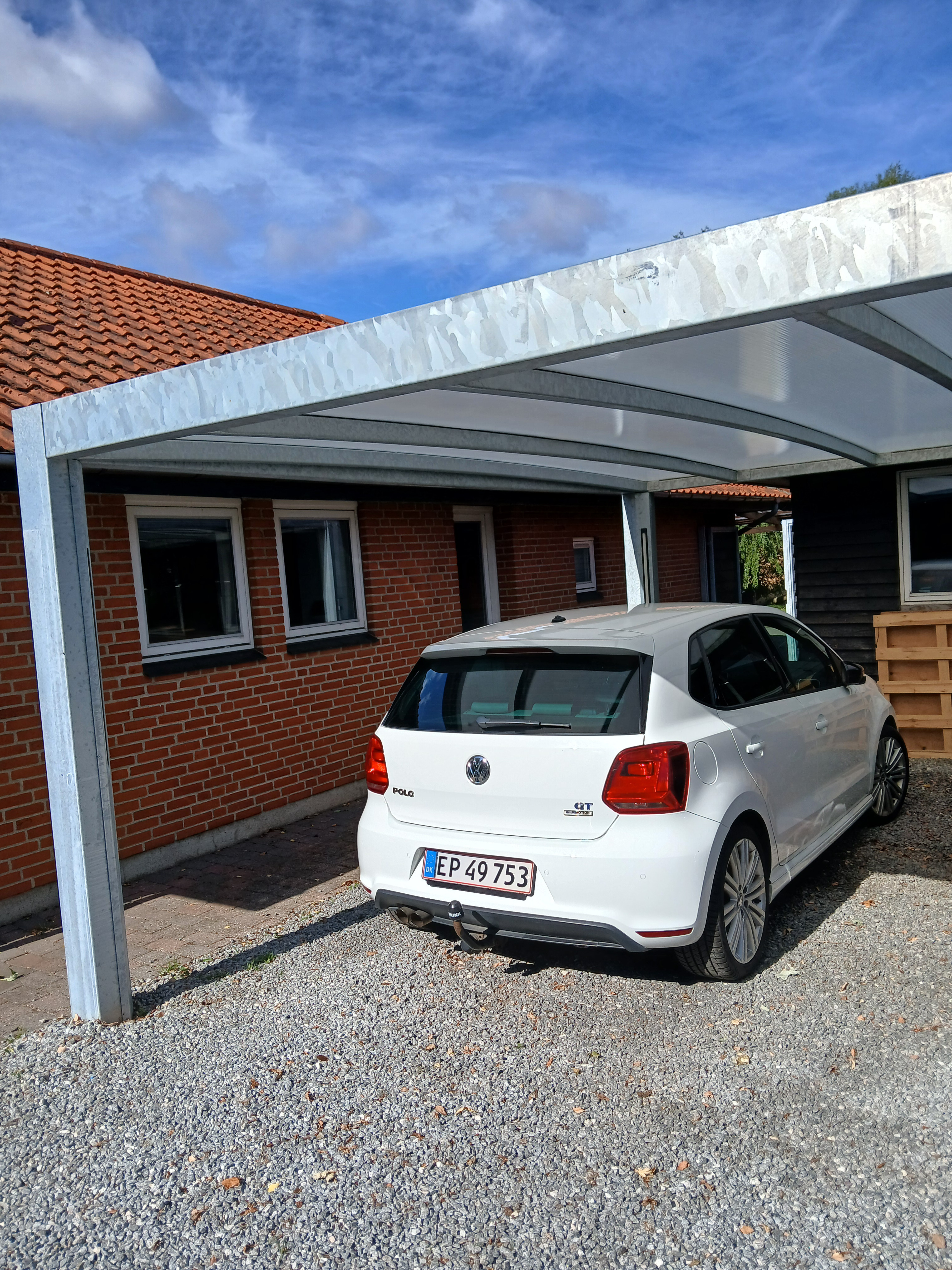 Hvid VW Polo fra 2016