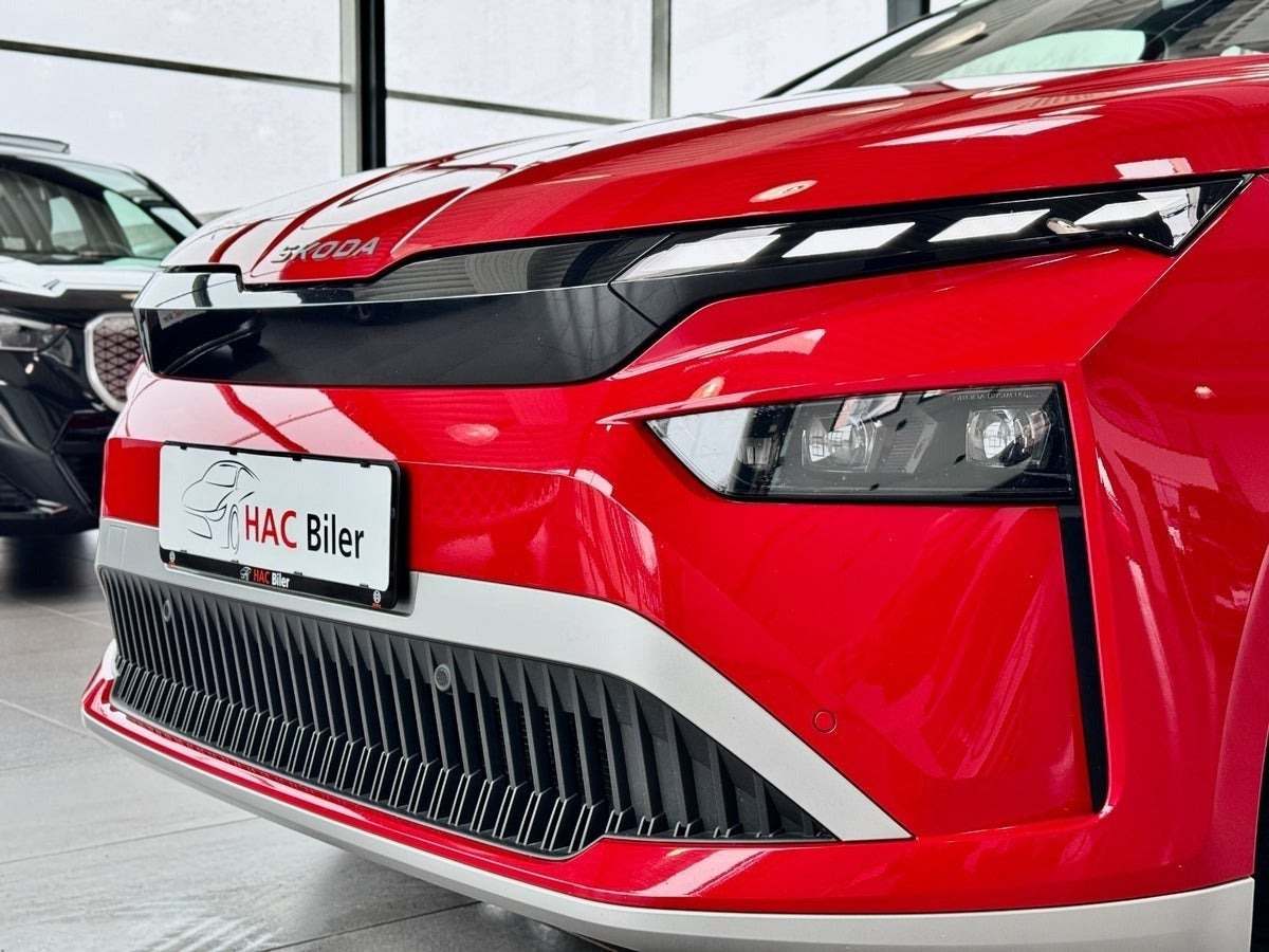 Rød Skoda Enyaq fra 2026
