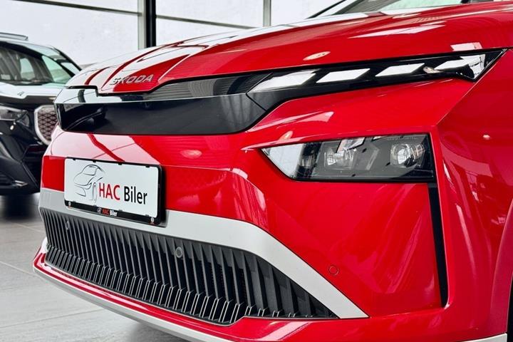 Rød Skoda Enyaq fra 2026