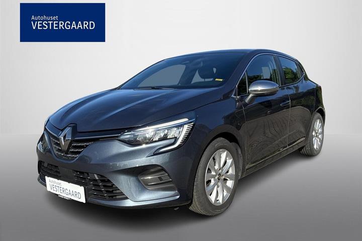 Grå Renault Clio V fra 2021 set udefra
