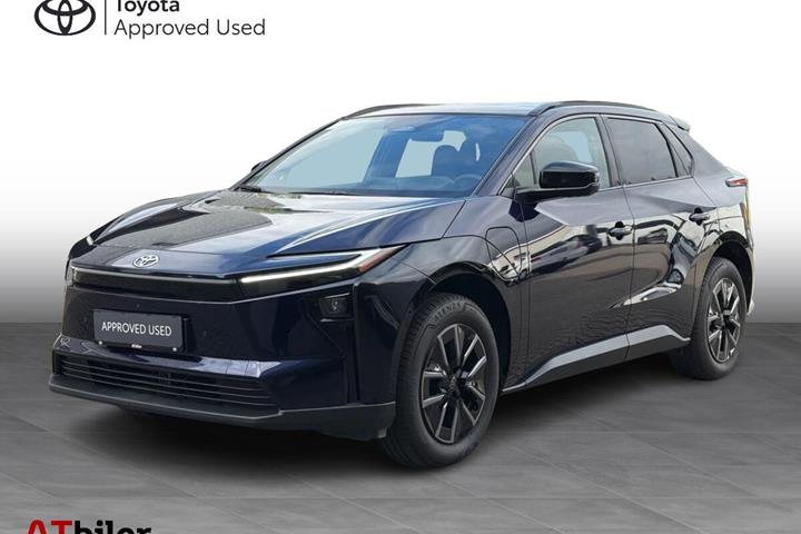 Blå Toyota BZ4X fra 2025