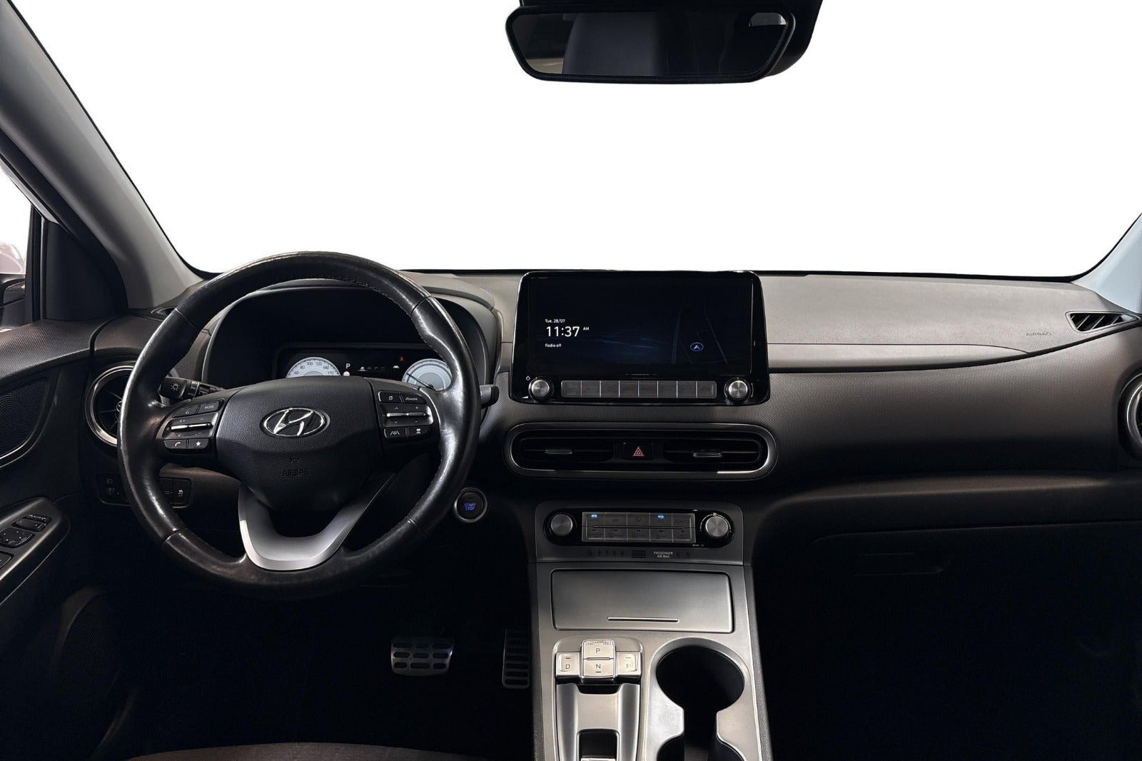 Hvid Hyundai Kona fra 2022