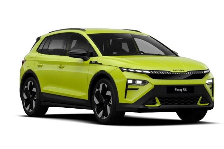 Gul Skoda Elroq fra 2026