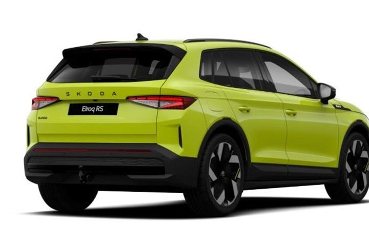 Gul Skoda Elroq fra 2026