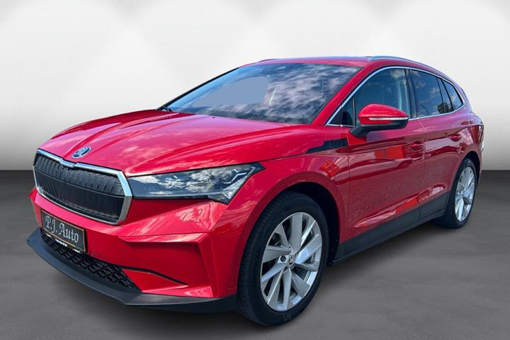 Rød Skoda Enyaq fra 2022