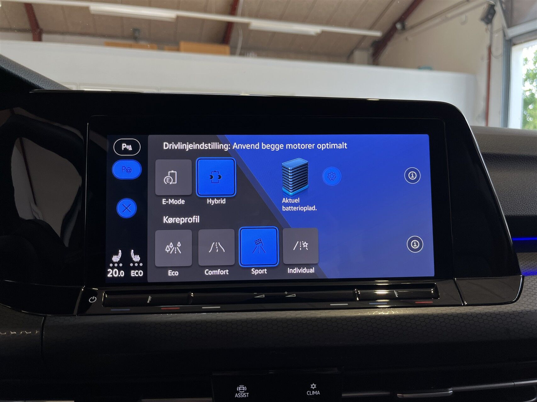 Hvid VW Golf fra 2021