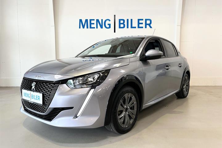 Grå Peugeot e-208 fra 2022