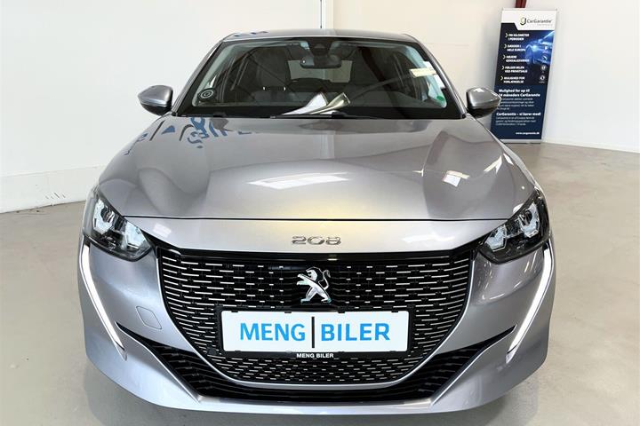 Grå Peugeot e-208 fra 2022
