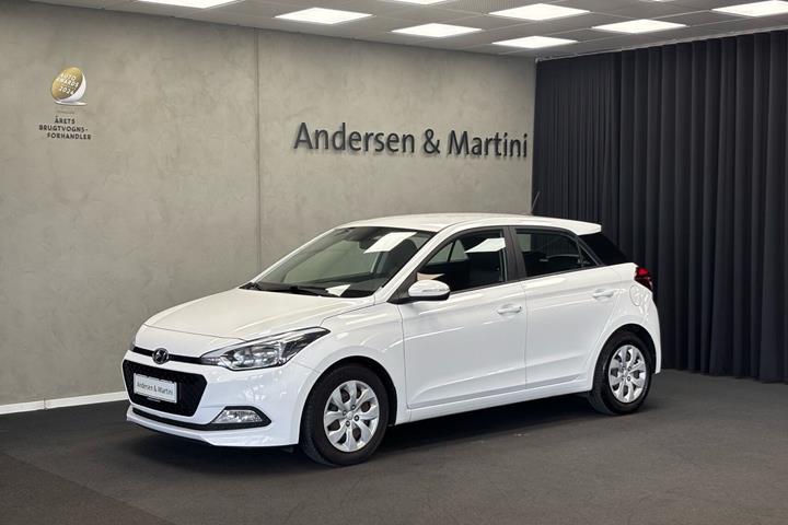Hvid Hyundai i20 fra 2018