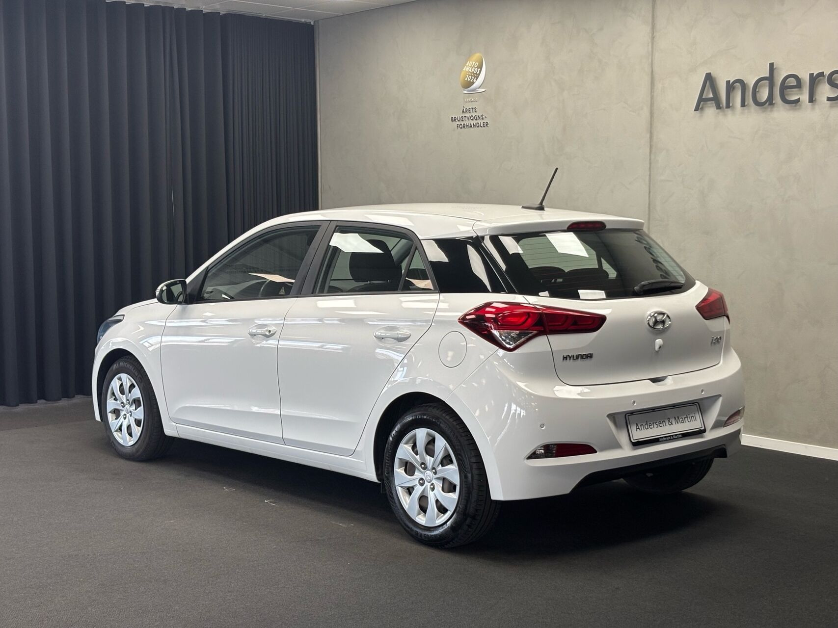 Hvid Hyundai i20 fra 2018