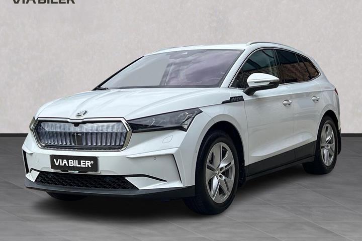 Hvid Skoda Enyaq fra 2022