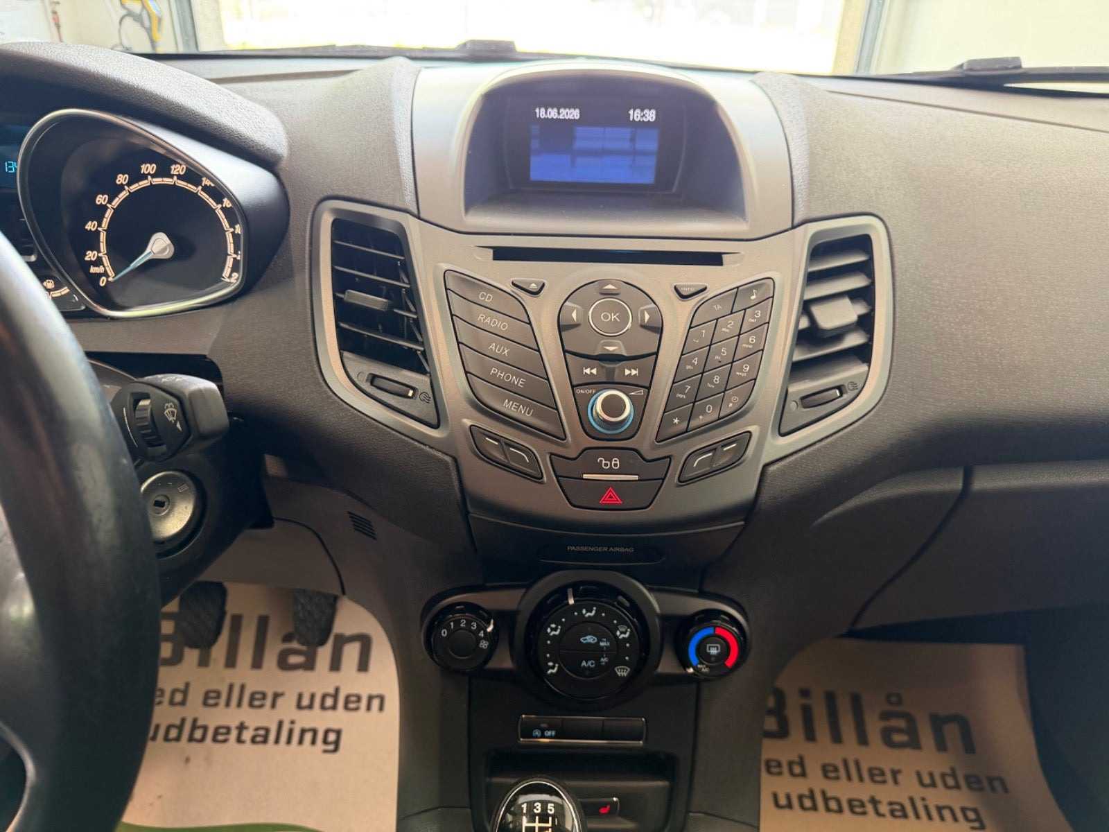 Sort Ford Fiesta fra 2016