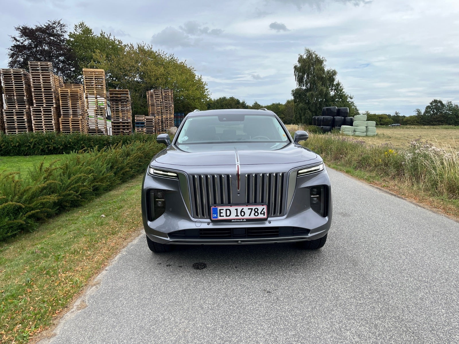 Sølv Hongqi E-HS9 fra 2024