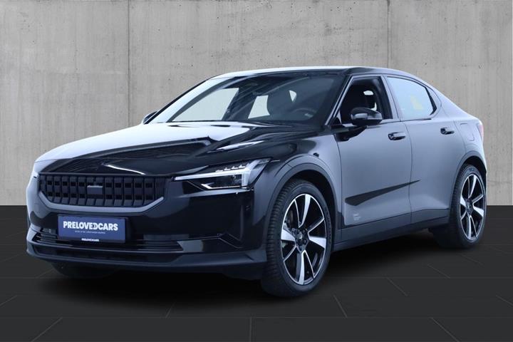 Sort Polestar 2 fra 2021 set udefra