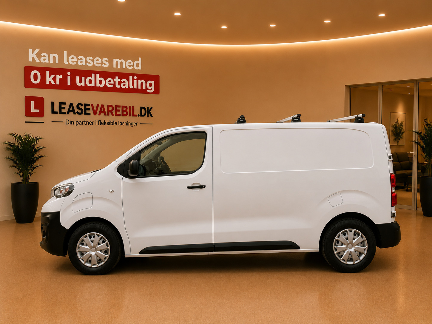 Hvid Peugeot e-Expert fra 2021
