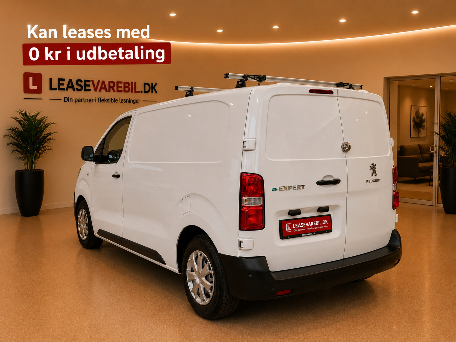 Hvid Peugeot e-Expert fra 2021