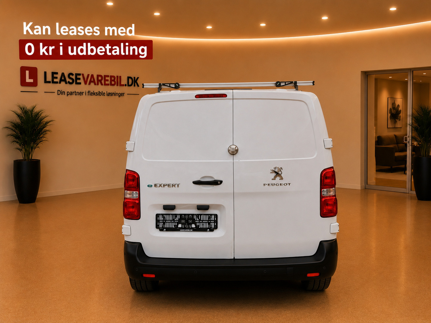 Hvid Peugeot e-Expert fra 2021