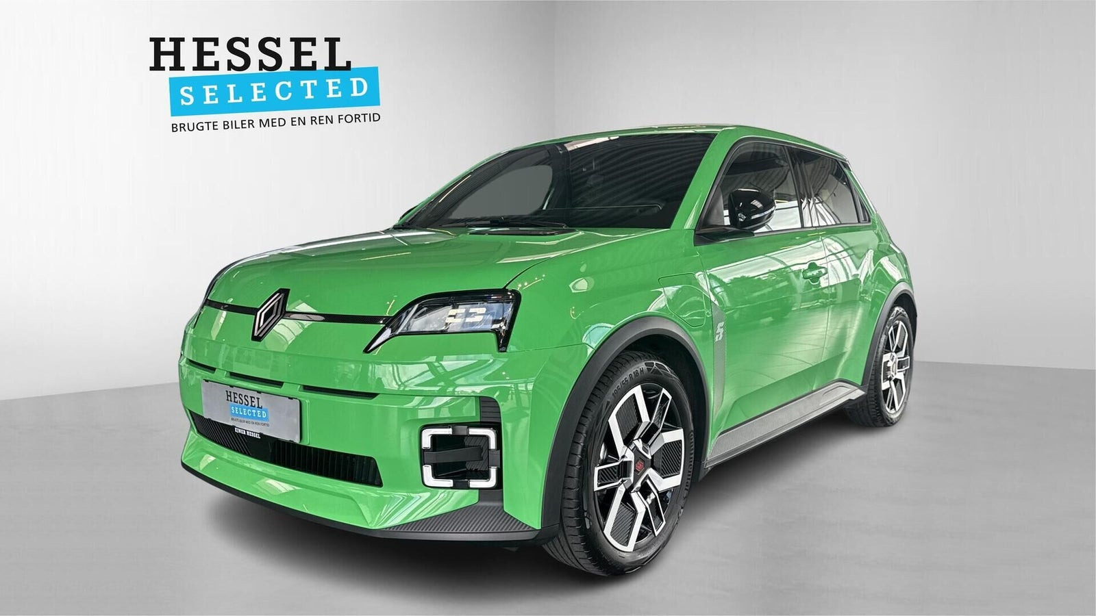 Grøn Renault 5 E-Tech fra 2025