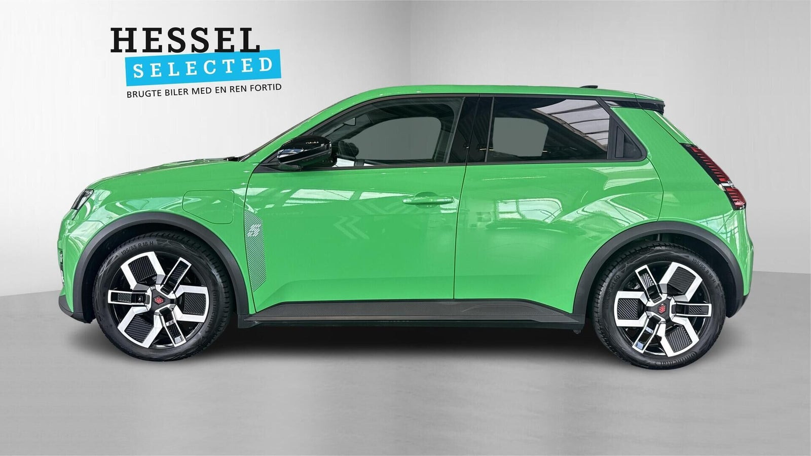 Grøn Renault 5 E-Tech fra 2025