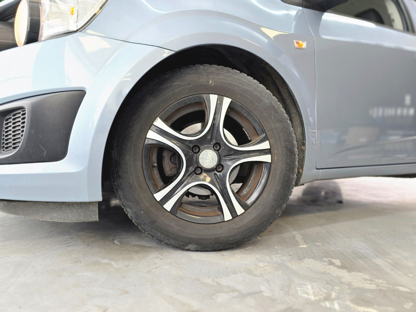 Blå Chevrolet Aveo fra 2011