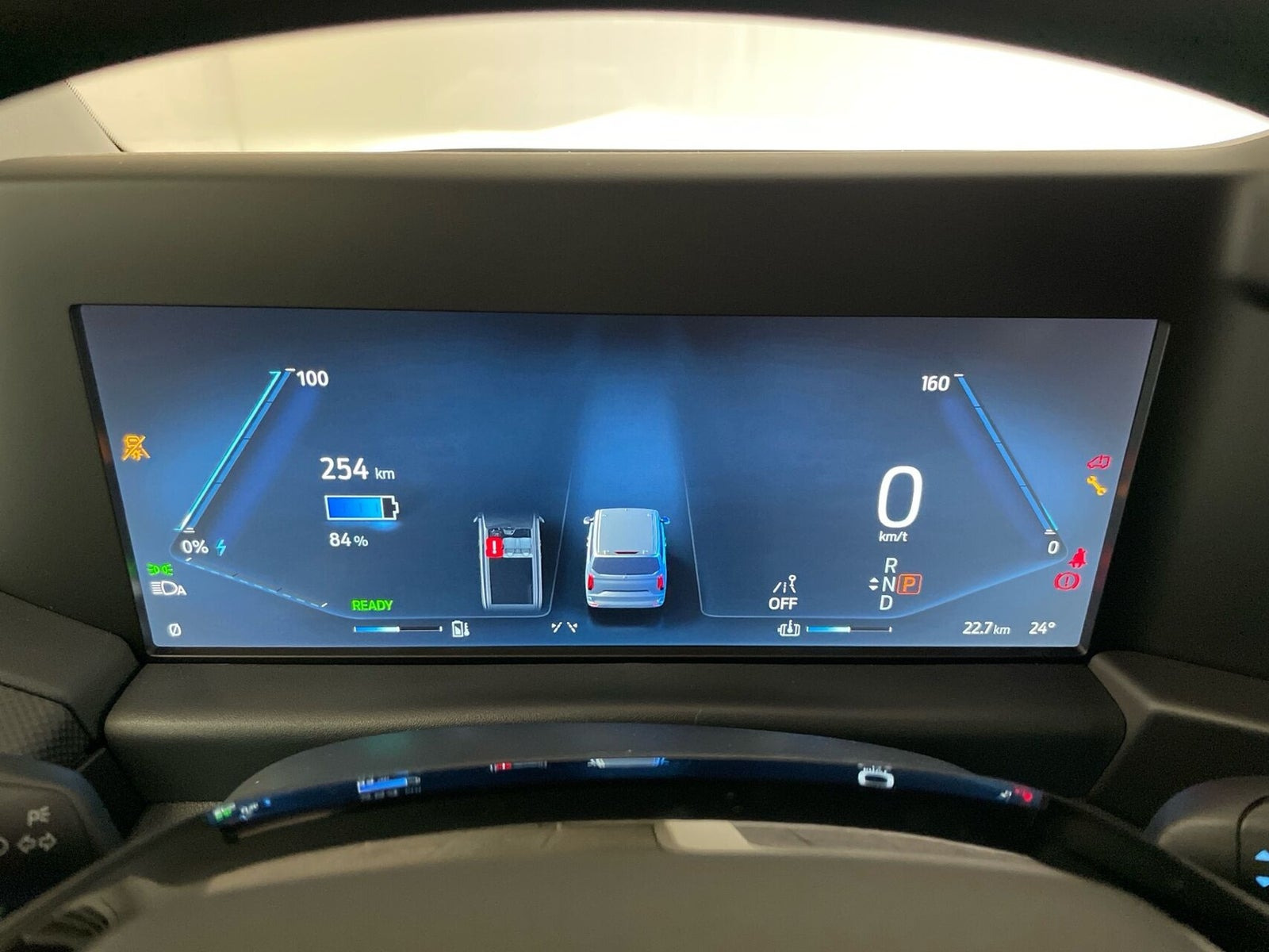 Hvid Ford E-Transit Custom 320 L1 fra 2026