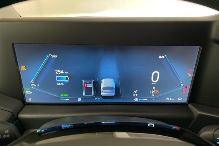 Hvid Ford E-Transit Custom 320 L1 fra 2026