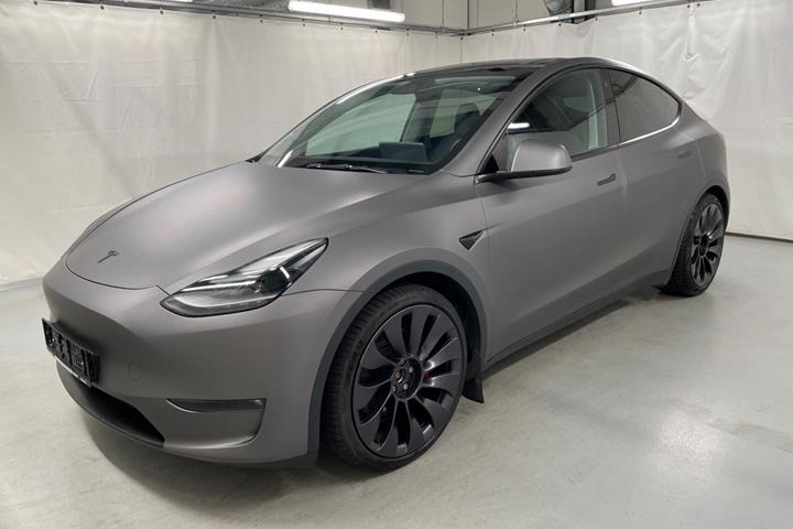Sort Tesla Model Y fra 2022
