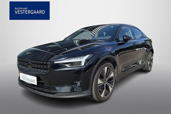 Sort Polestar 2 fra 2023 set udefra