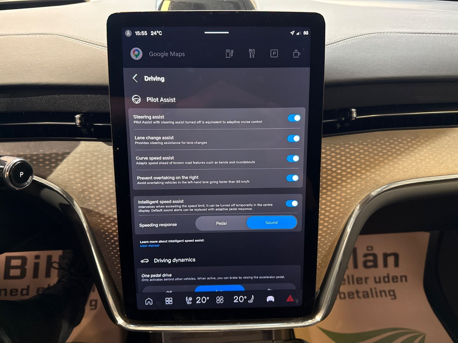 Blå Volvo EX90 fra 2025