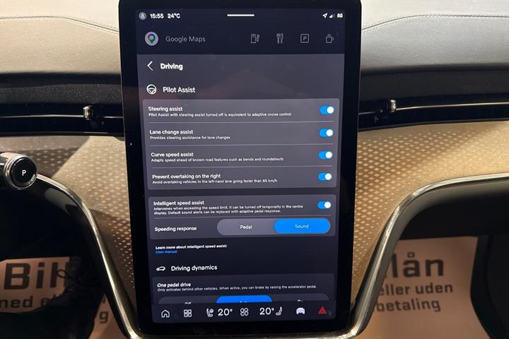 Blå Volvo EX90 fra 2025
