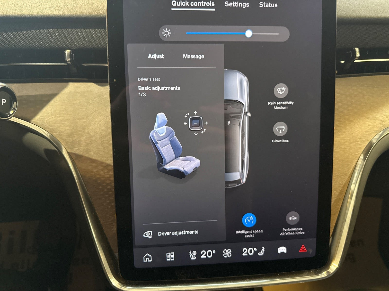 Blå Volvo EX90 fra 2025
