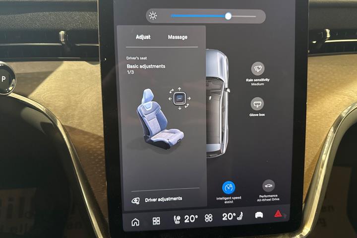Blå Volvo EX90 fra 2025