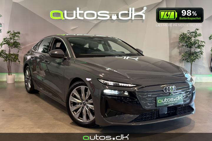 Grå Audi A6 e-tron fra 2025