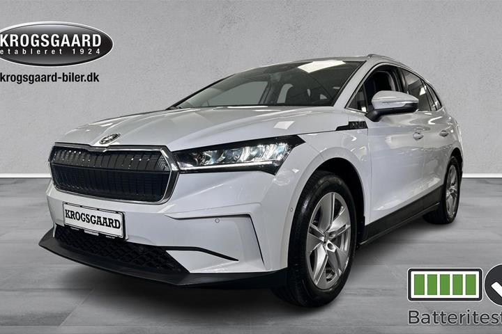 Hvid Skoda Enyaq fra 2022