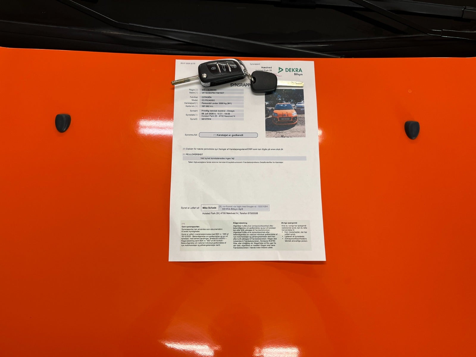 Orange Citroën C3 Picasso fra 2012