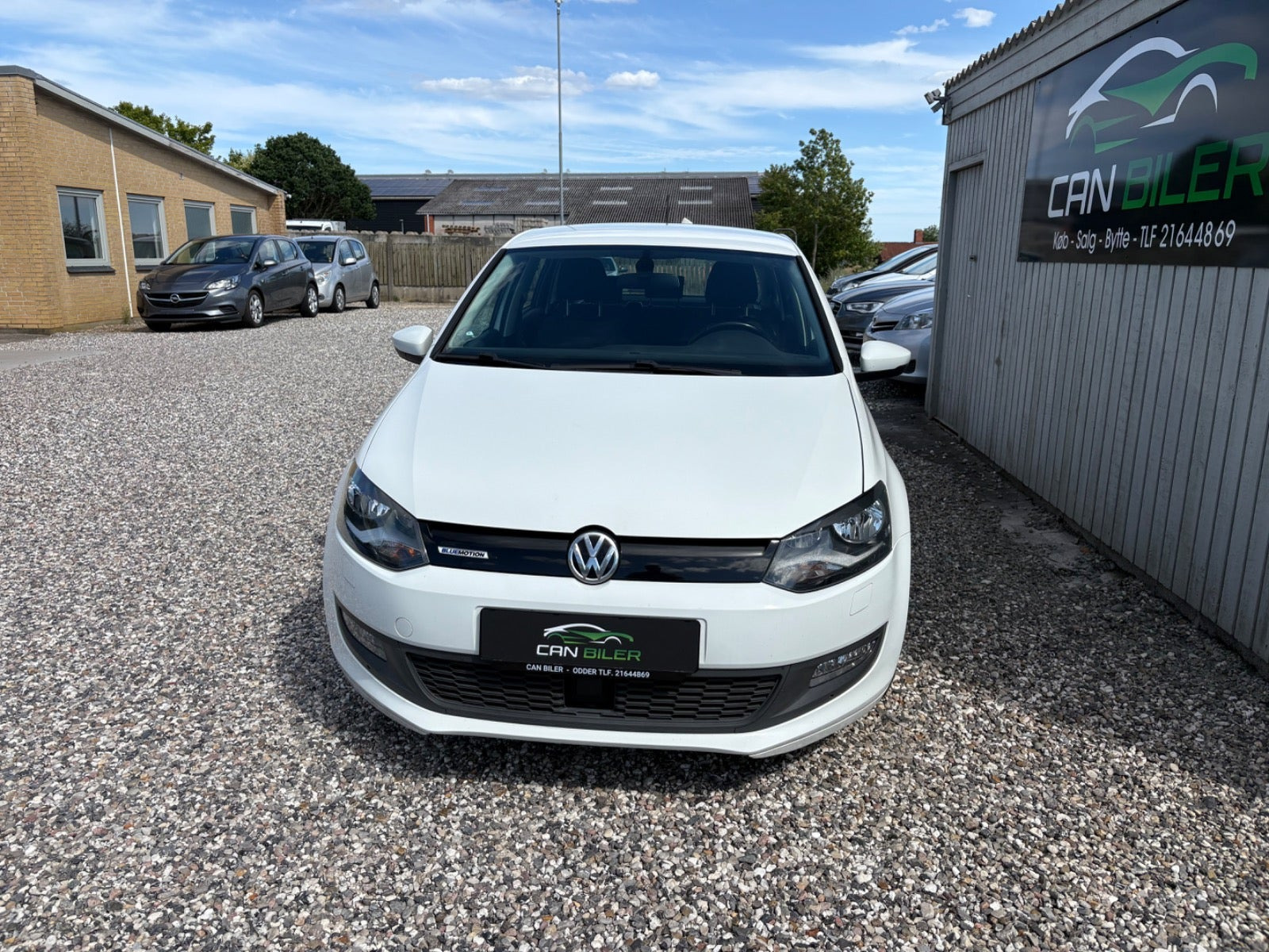 Hvid VW Polo fra 2017